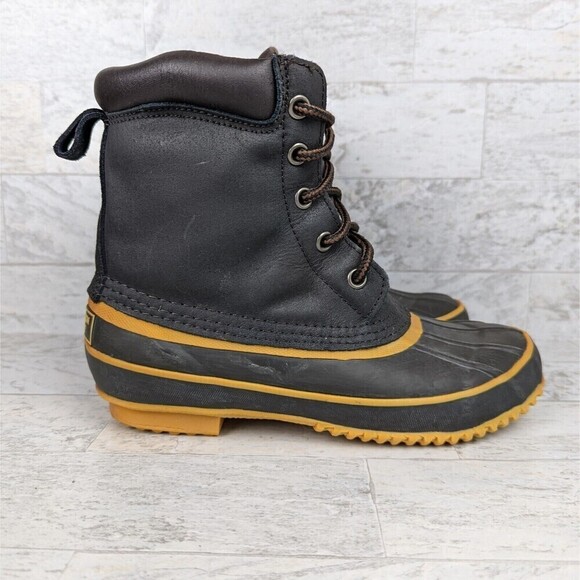 Vintage Western Chief Duck Rain Boots Rubber Bottom Size 6Y Women's 7.5 - Picture 4 of 11